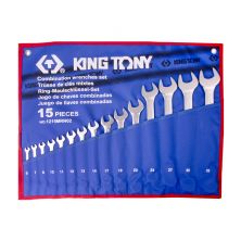 KING TONY 1215MRN02 Combination Spanner Set (15Pcs)