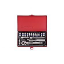 KING TONY 2019MR 1/4" DR. Socket Set (18PCS)