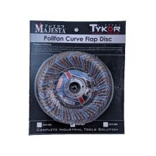 MAJESTA Flap Sanding Disc 4" (Curved)