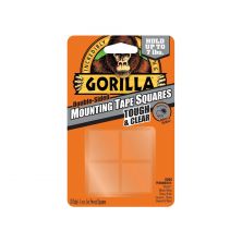 GORILLA Tough & Clear Mounting Tape Squares (1"X1"X24PCS)