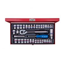 KING TONY 5039CR 1/4"&3/8" DR Socket Set (39PCS)