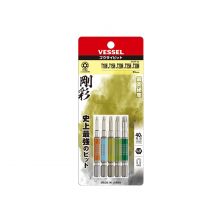 VESSEL GS5P-33 5Pcs Trox Bit W/Hole Set (Hex Drive 6.35MM)