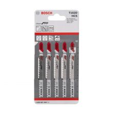 BOSCH T102D PP Jig Saw Blade (5PCS)