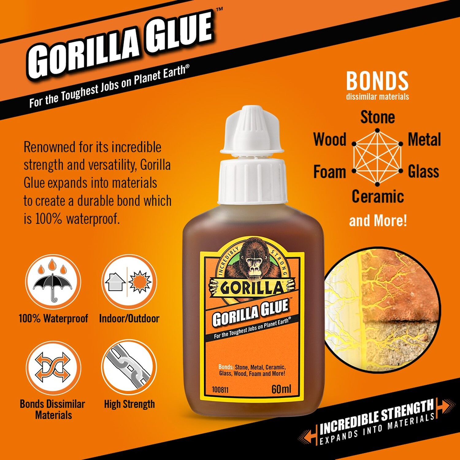 What is GORILLA GLUE and how do you apply it?